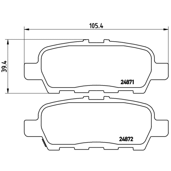 Balatas De Freno Trasera Para Nissan Murano 2009-2020