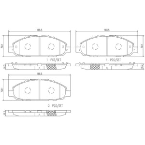 Balatas De Freno Delantera Para Nissan Urvan 2002-2013