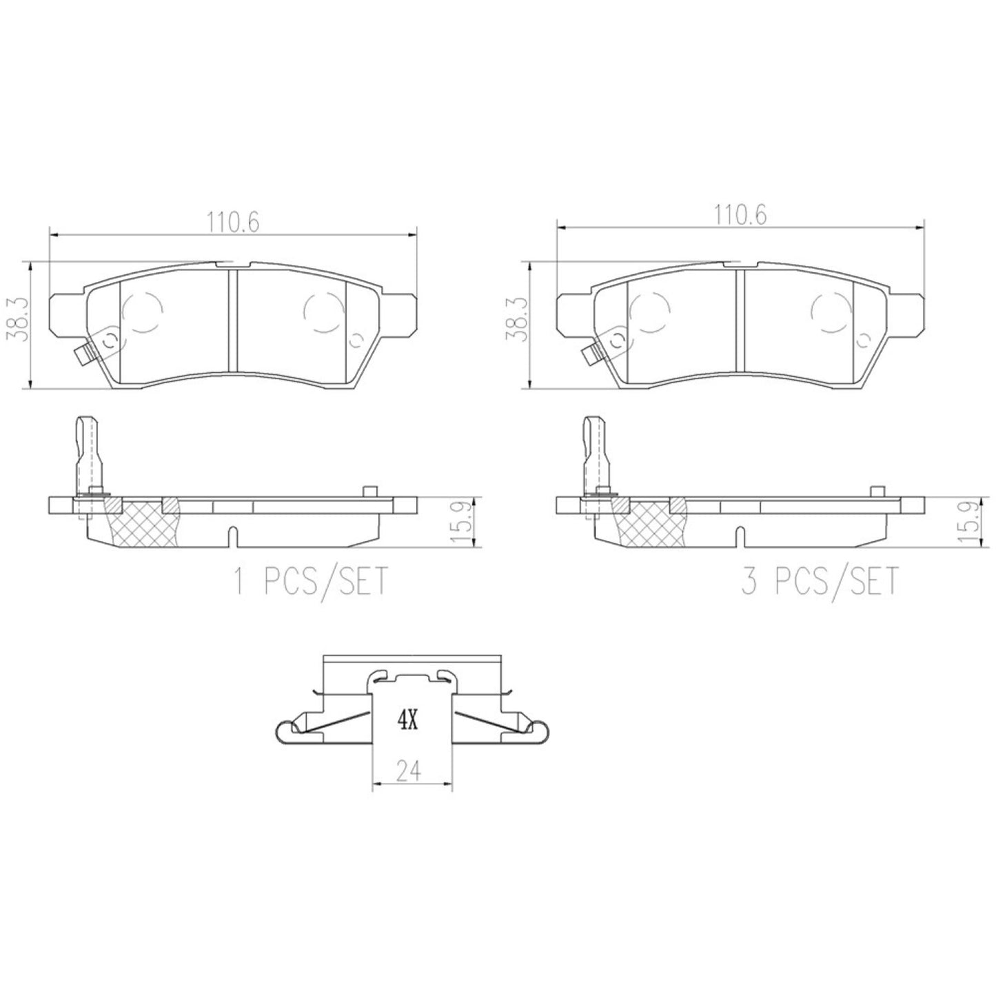 Balatas De Freno Trasera Para Nissan Xterra 2005-2015