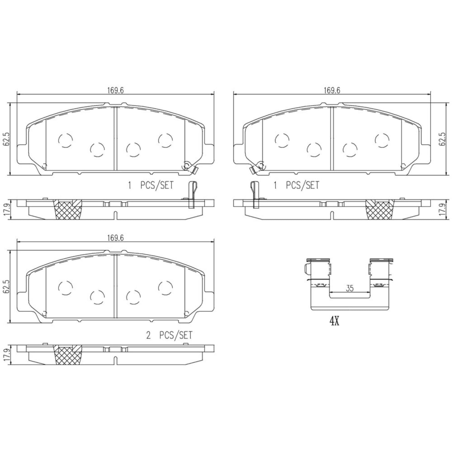 Balatas De Freno Delantera Para Infiniti Qx56 2007-2013