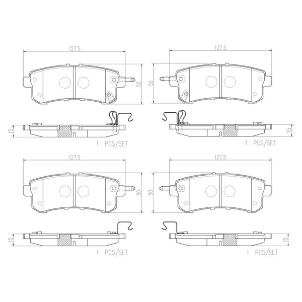 Balatas De Freno Trasera Para Infiniti Qx56 2011-2013