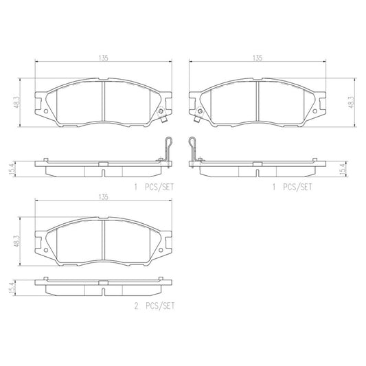 Balatas De Freno Delantera Para Renault Scala 2011-2013