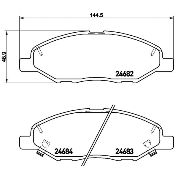 Balatas De Freno Delantera Para Nissan Tiida 2007-2018