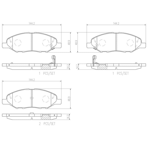 Balatas De Freno Delantera Para Nissan Tiida 2007-2018