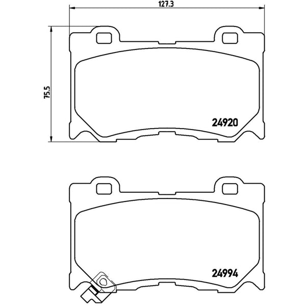 Balatas De Freno Delantera Para Nissan 370Z 2009-2019
