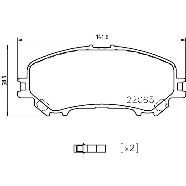 Balatas De Freno Delantera Para Nissan X-Trail 2014-2022