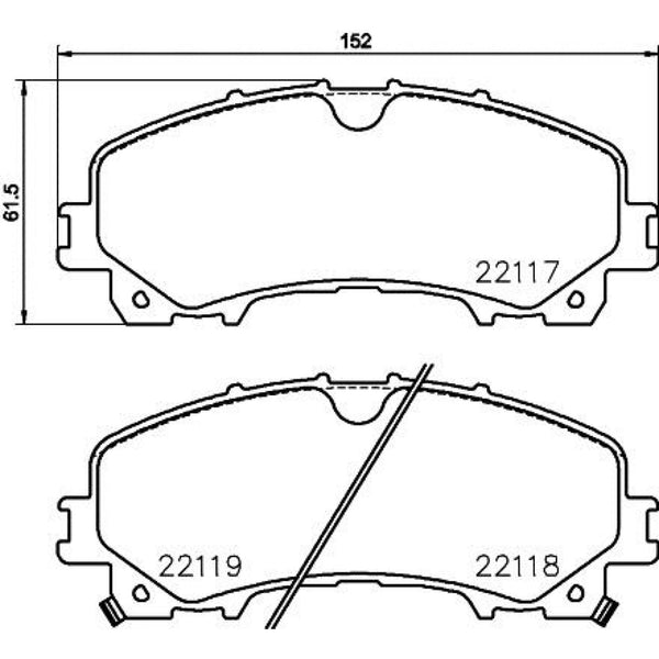 Balatas De Freno Delantera Para Nissan X-Trail 2014-2022
