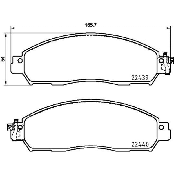 Balatas De Freno Delantera Para Nissan Np300 2016-2023