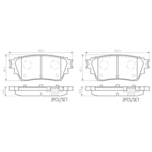 Balatas De Freno Trasera Para Nissan Altima 2019-2021