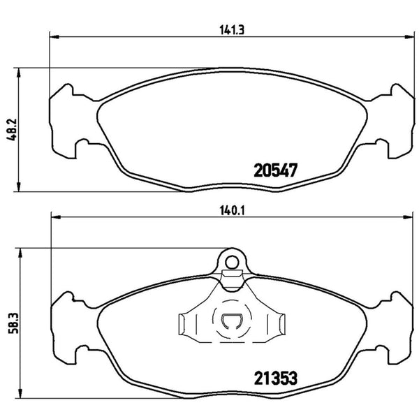 Balatas De Freno Delantera Para Chevrolet Chevy 1994-2012