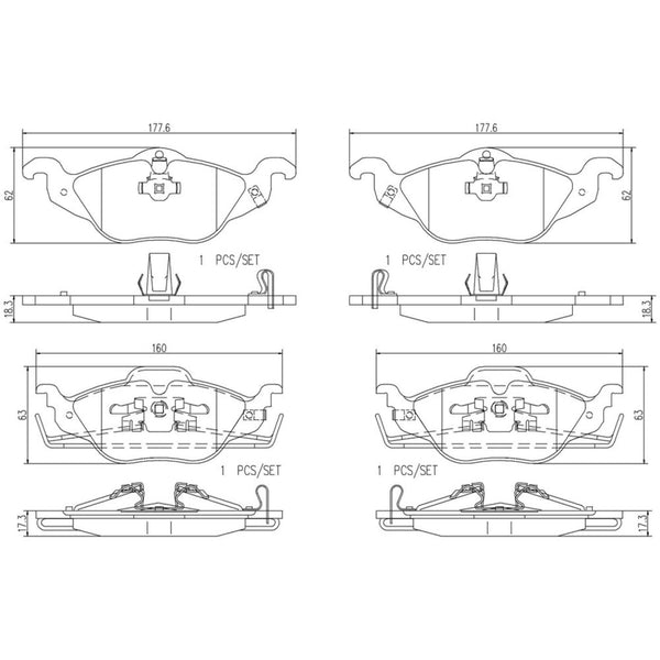 Balatas De Freno Delantera Para Chevrolet Astra 2000-2008