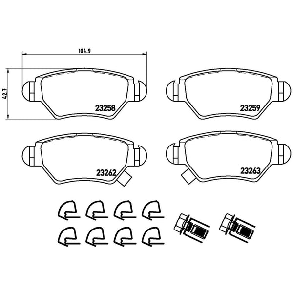 Balatas De Freno Trasera Para Chevrolet Astra 2000-2008