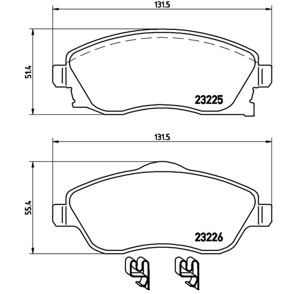 Balatas De Freno Delantera Para Chevrolet Corsa 2002-2008