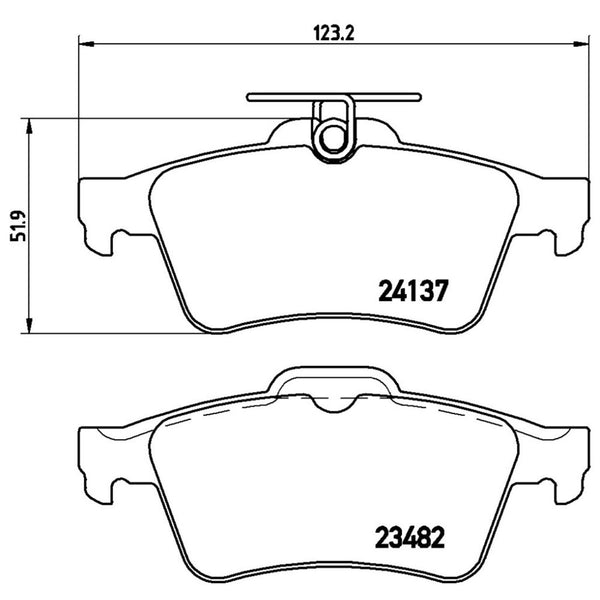 Balatas De Freno Trasera Para Mazda 3 2004-2013