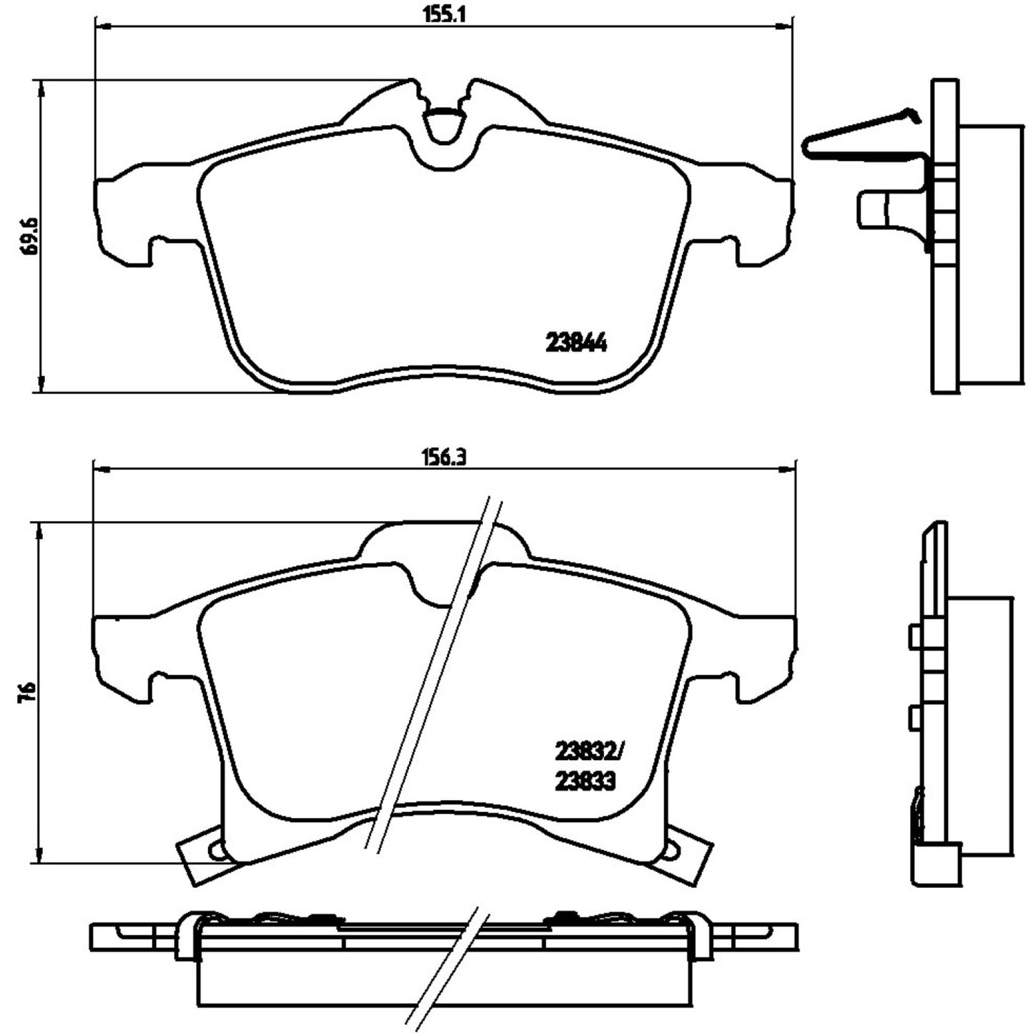 Balatas De Freno Delantera Para Chevrolet Astra 2000-2008