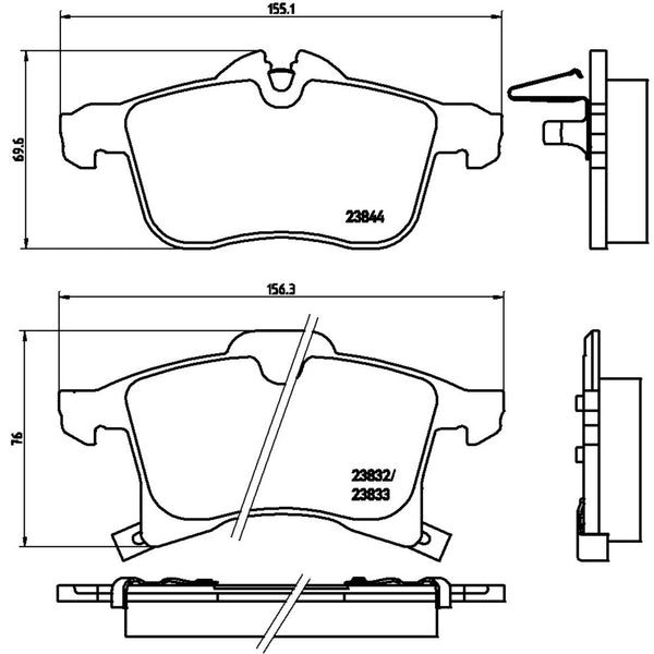 Balatas De Freno Delantera Para Chevrolet Astra 2000-2008