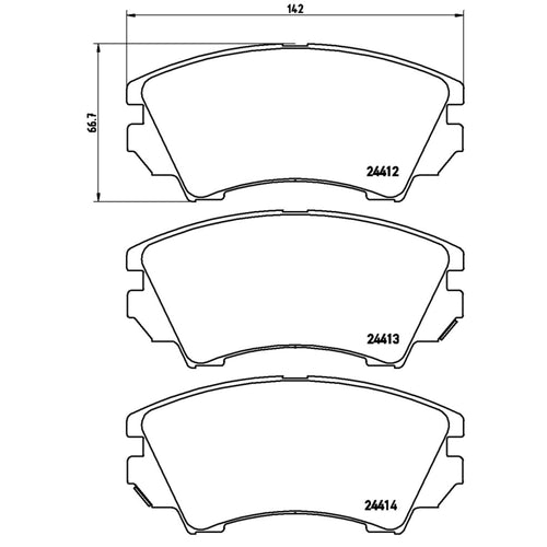 Balatas De Freno Delantera Para Chevrolet Camaro 2010-2015