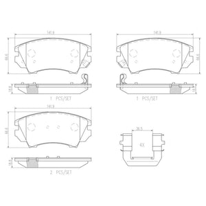 Balatas De Freno Delantera Para Chevrolet Camaro 2010-2015