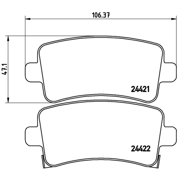 Balatas De Freno Trasera Para Chevrolet Malibu 2013-2015