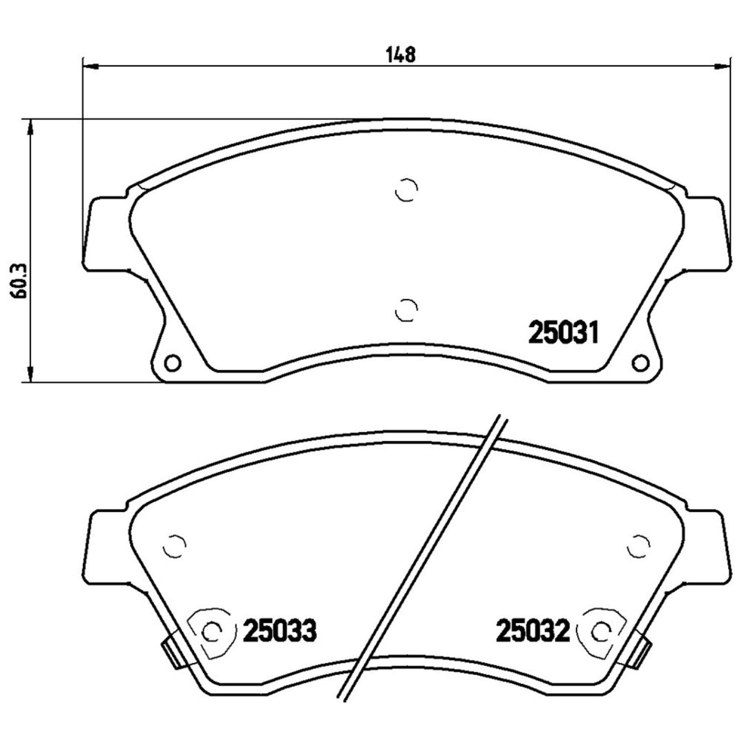 Balatas De Freno Delantera Para Chevrolet Cruze 2010-2016