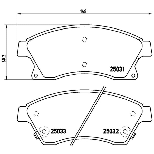 Balatas De Freno Delantera Para Chevrolet Cruze 2010-2016