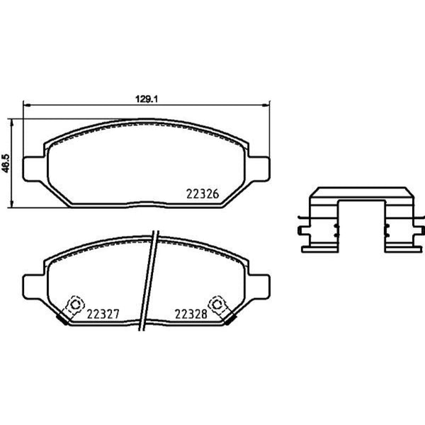 Balatas De Freno Delantera Para Chevrolet Spark 2016-2019