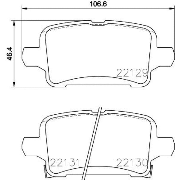 Balatas De Freno Trasera Para Chevrolet Cruze 2016-2018