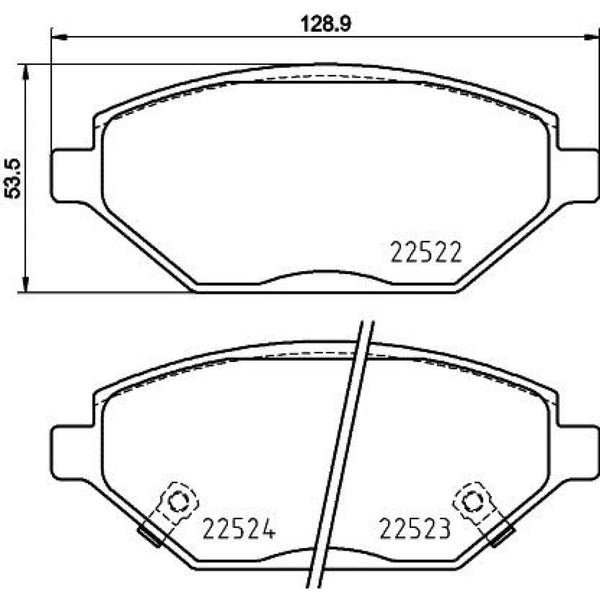 Balatas De Freno Delantera Para Chevrolet Spark 2016-2019