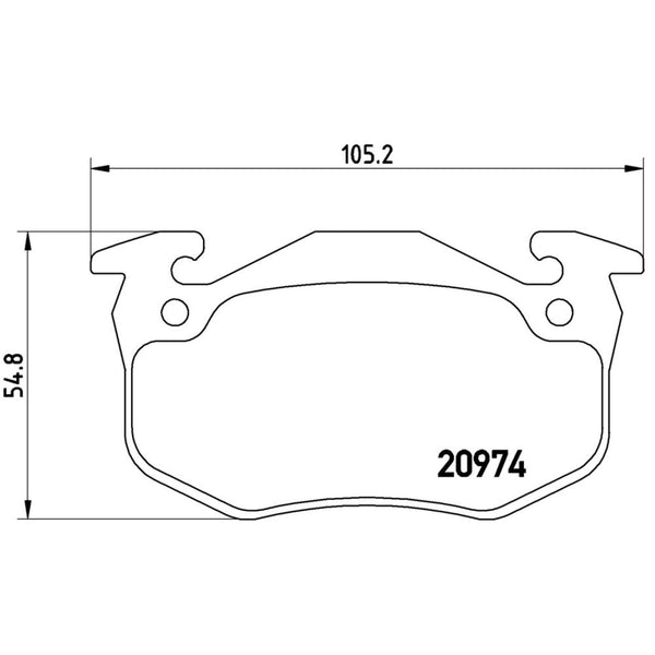 Balatas De Freno Trasera Para Peugeot 306 1997-2002