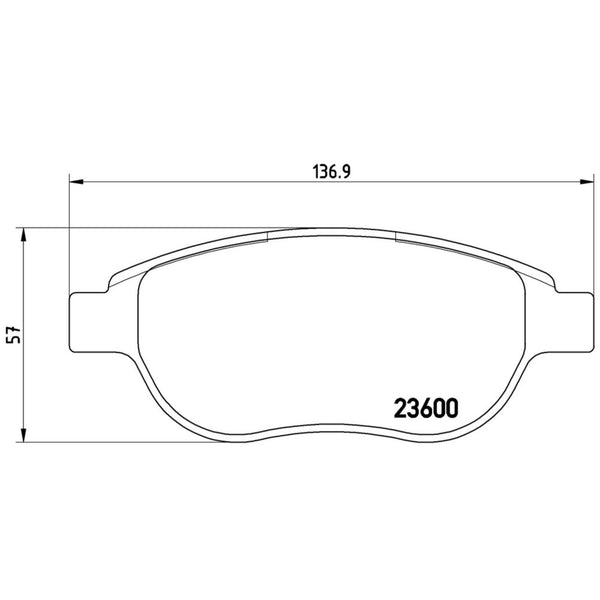 Balatas De Freno Delantera Para Peugeot 307 2003-2010