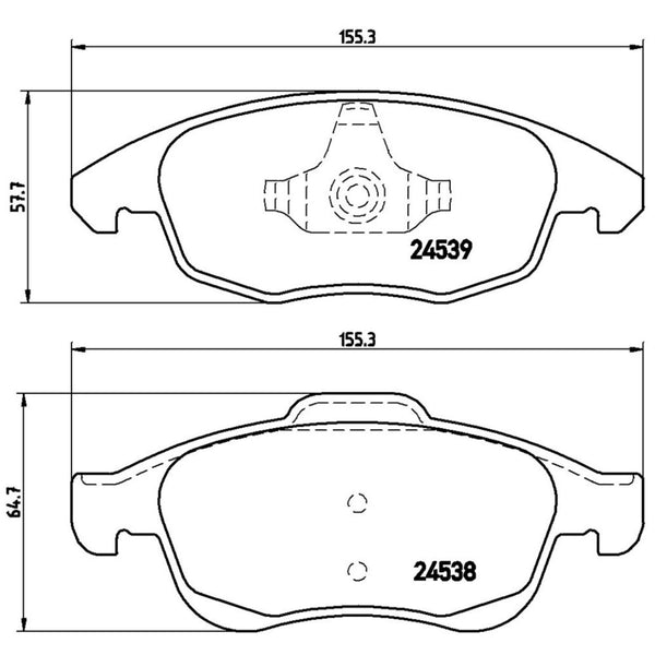 Balatas De Freno Delantera Para Peugeot Partner 2013-2019
