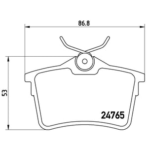 Balatas De Freno Trasera Para Peugeot Partner 2013-2019