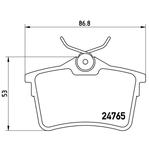 Balatas De Freno Trasera Para Peugeot Partner 2013-2019