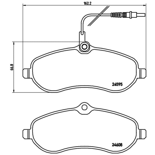 Balatas De Freno Delantera Para Peugeot Expert 2008-2009