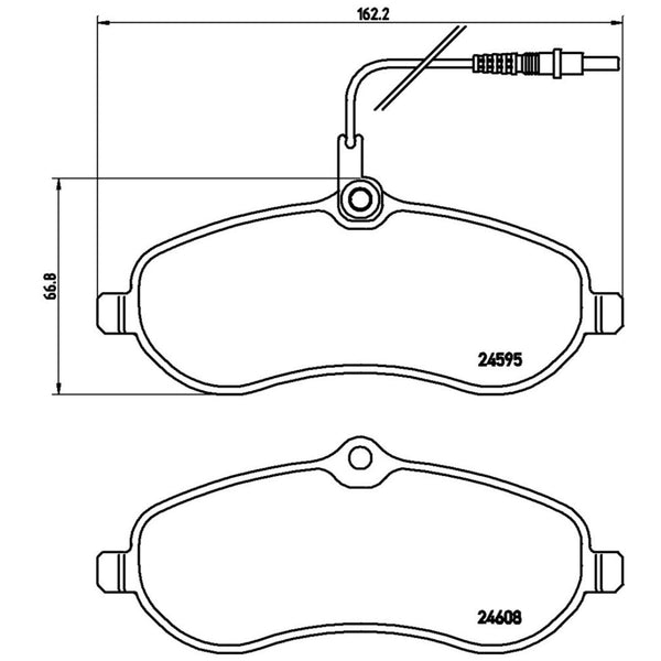 Balatas De Freno Delantera Para Peugeot Expert 2008-2009