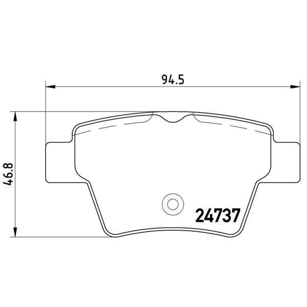 Balatas De Freno Trasera Para Peugeot 207 2008-2010