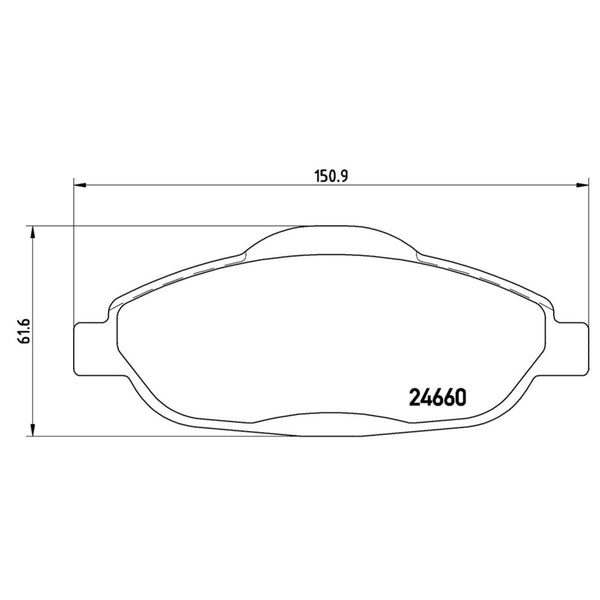 Balatas De Freno Delantera Para Peugeot 308 2009-2014