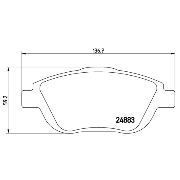 Balatas De Freno Delantera Para Peugeot 2008 2014-2019