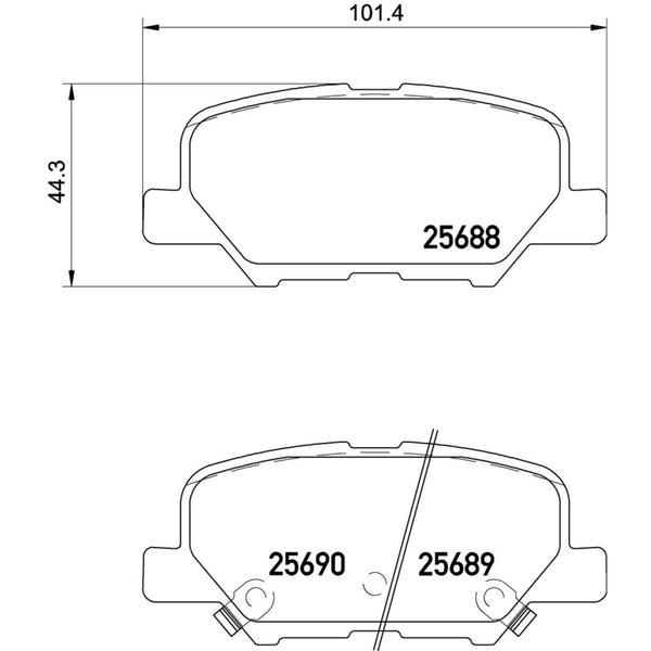 Balatas De Freno Trasera Para Mitsubishi Outlander 2013-2020