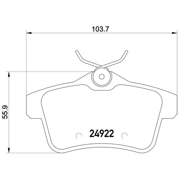 Balatas De Freno Trasera Para Peugeot 3008 2011-2017