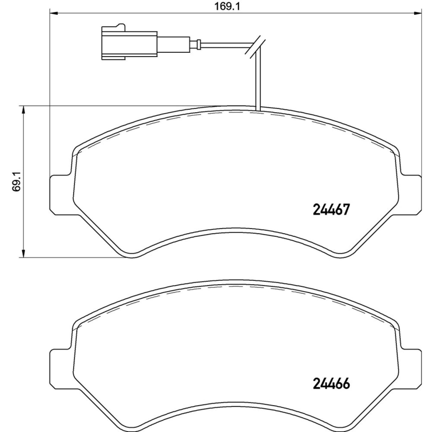 Balatas De Freno Delantera Para Fiat Ducato 2008-2019