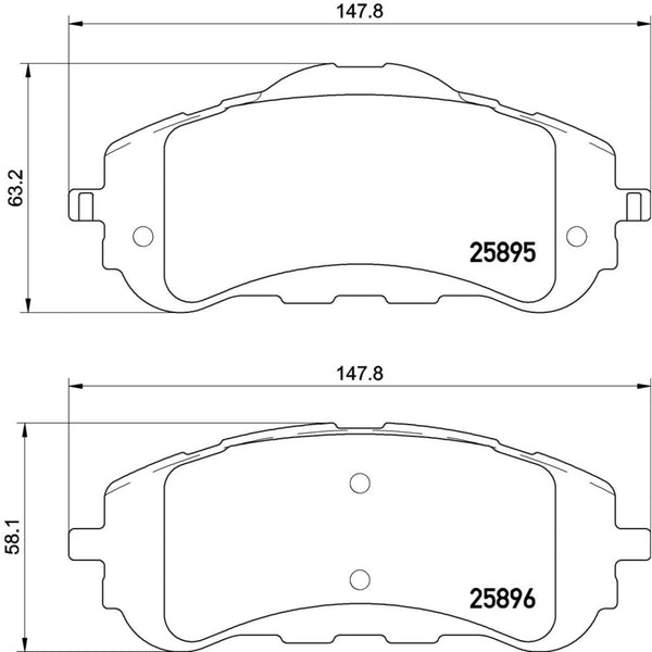 Balatas De Freno Delantera Para Peugeot 308 2016-2017