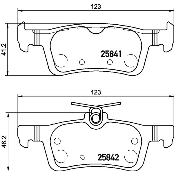 Balatas De Freno Trasera Para Peugeot 308 2016-2017