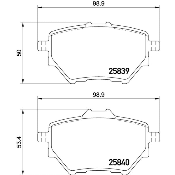 Balatas De Freno Trasera Para Peugeot 308 2016-2018