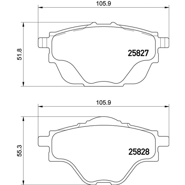 Balatas De Freno Trasera Para Peugeot 3008 2016-2019
