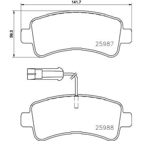 Balatas De Freno Trasera Para Fiat Ducato 2008-2019