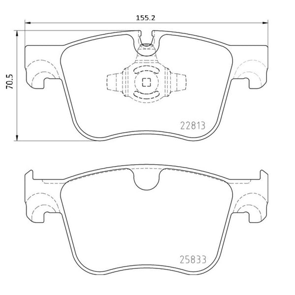 Balatas De Freno Delantera Para Peugeot 3008 2016-2019