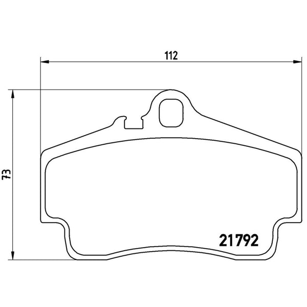 Balatas De Freno Trasera Para Porsche 911 1999-2008