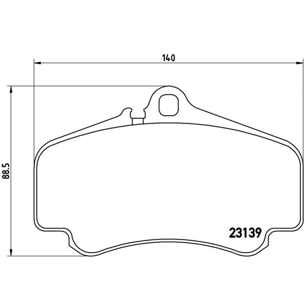 Balatas De Freno Delantera Para Porsche 911 2001-2012