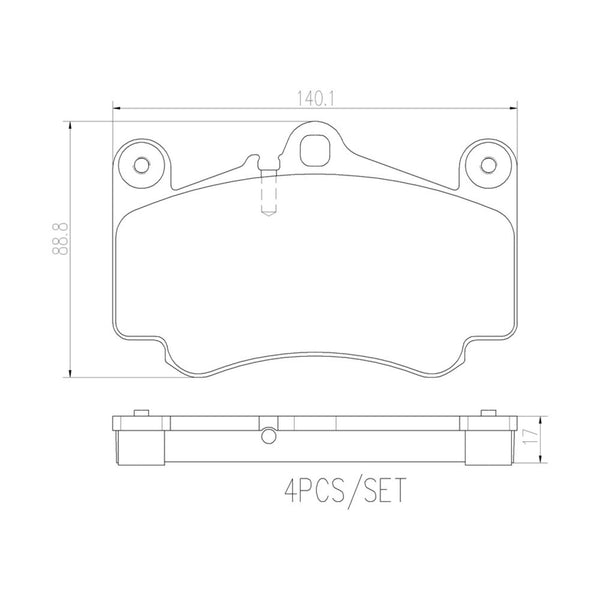 Balatas De Freno Delantera Para Porsche 911 2001-2012